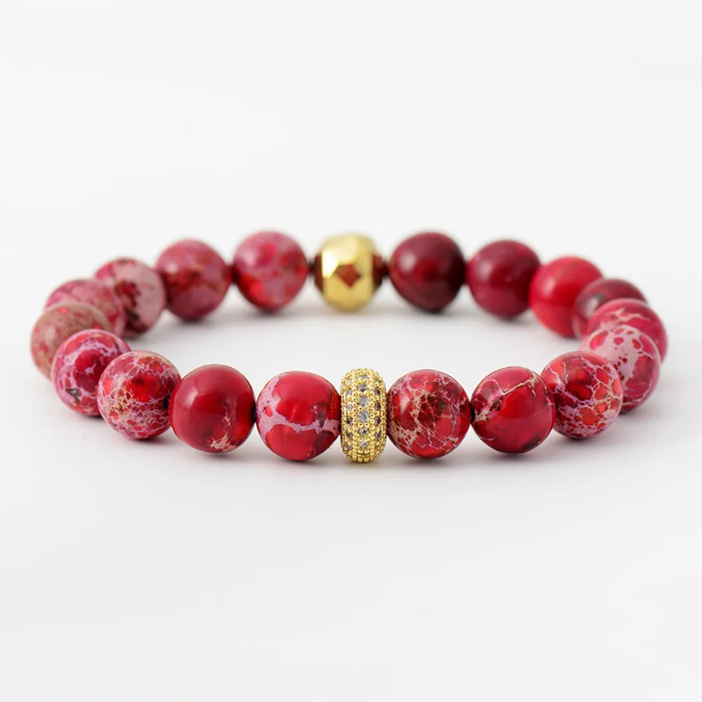 Natural Stone Beaded Bracelet, image 6