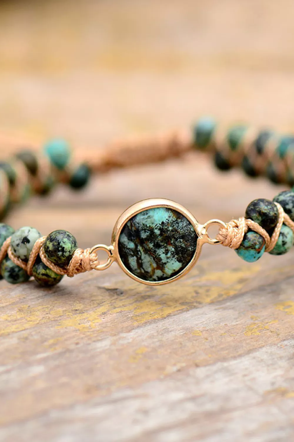 Handmade Beaded Copper Bracelet, image 3