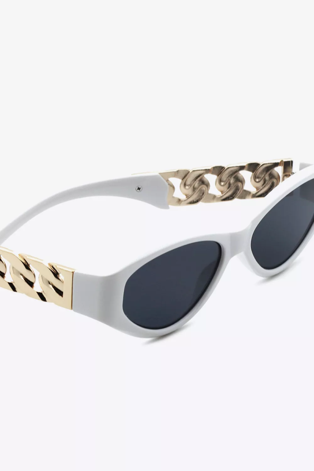 Chain Detail Temple Cat Eye Sunglasses, image 5