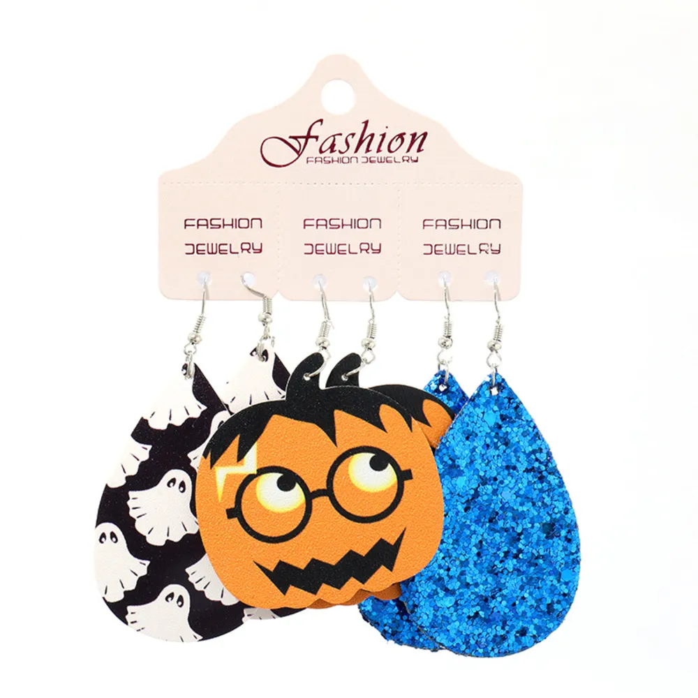 Teardrop Shape Halloween Theme Dangle Earrings, image 8