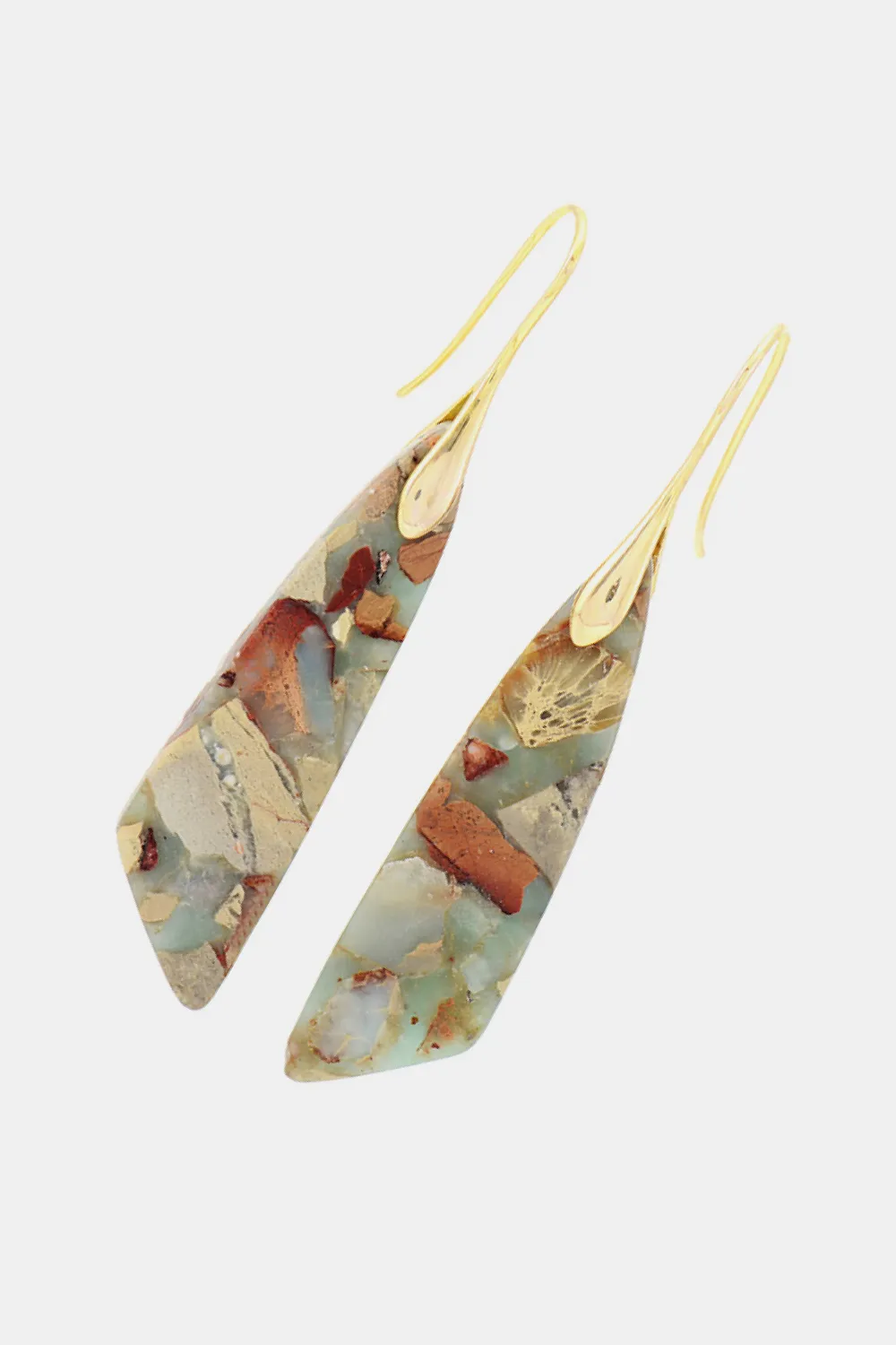 Handmade Natural Stone Dangle Earrings, image 4