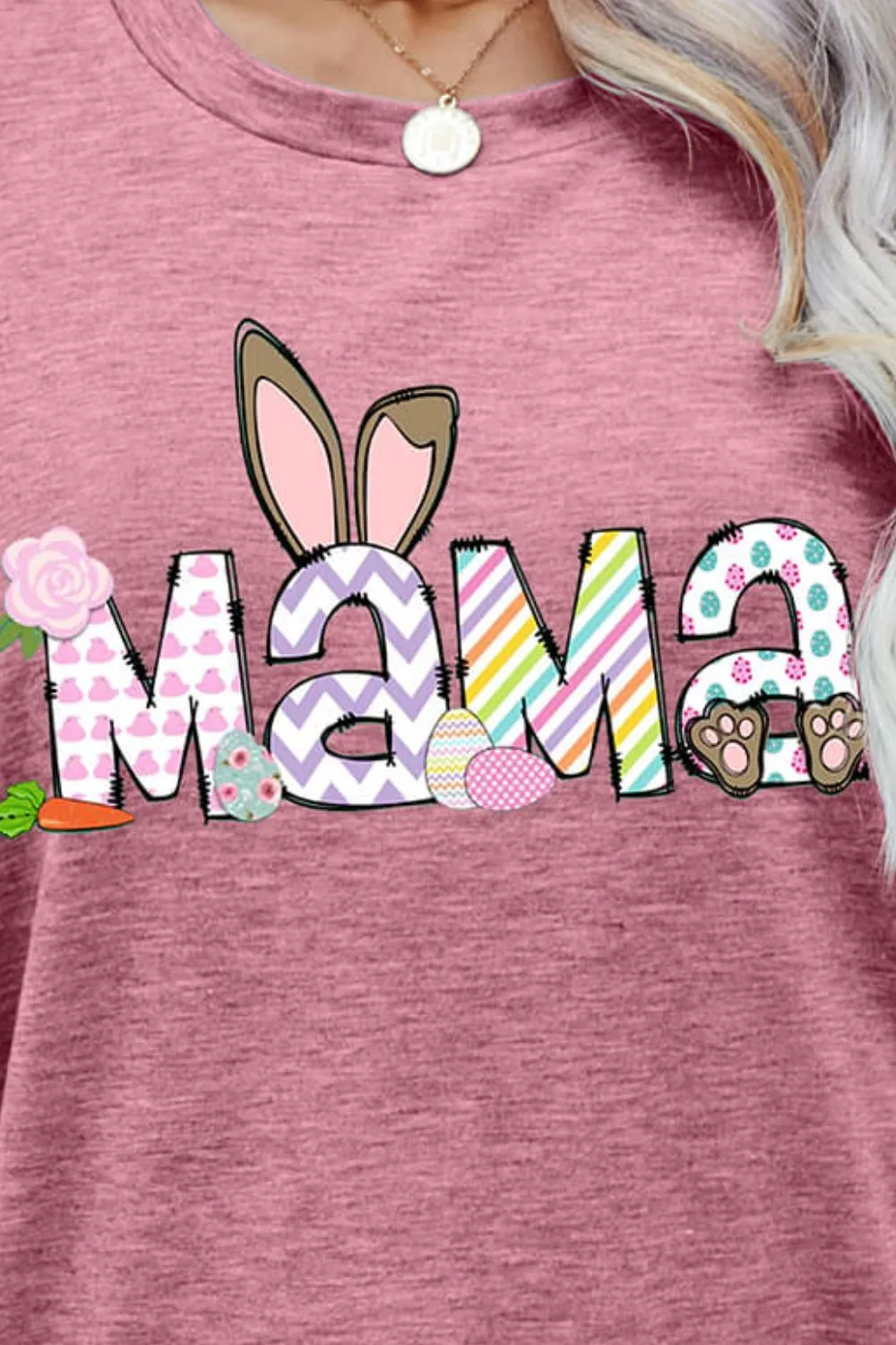 Easter MAMA Graphic Round Neck T-Shirt, image 15