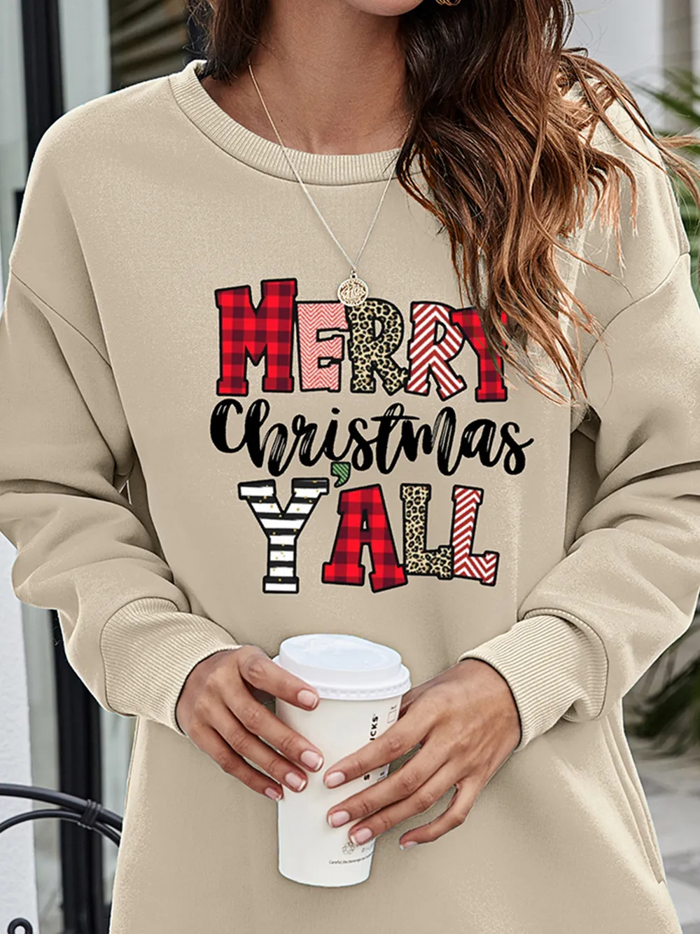 MERRY CHRISTMAS Y'ALL Graphic Sweatshirt, image 15