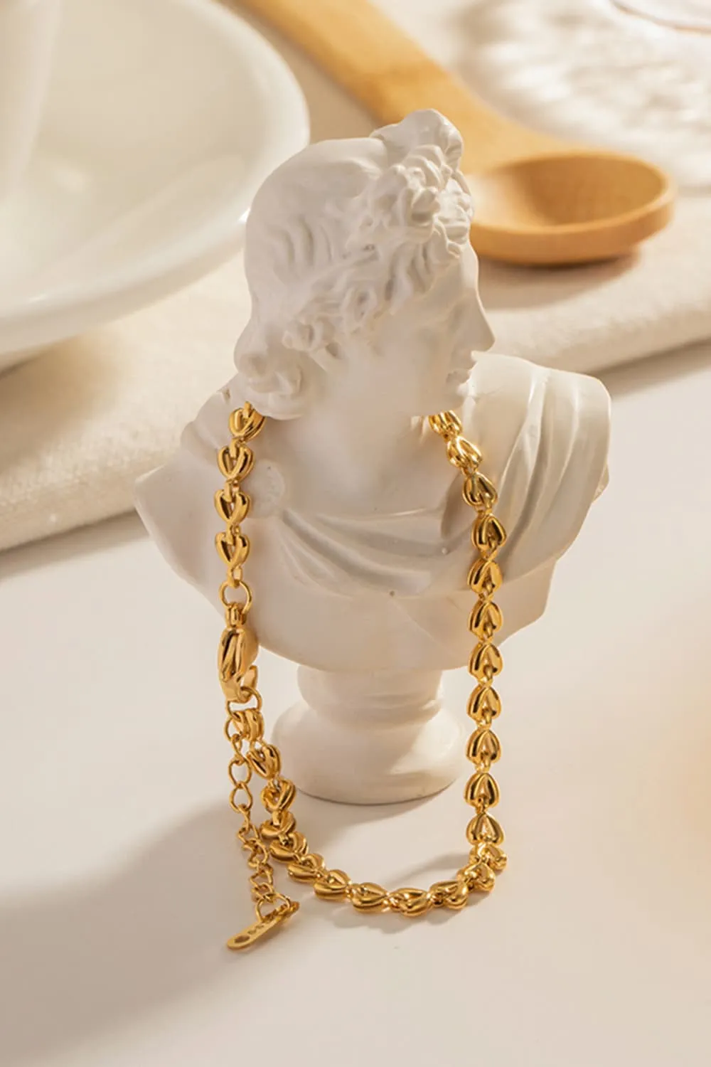 Heart Chain Lobster Clasp Bracelet, image 7