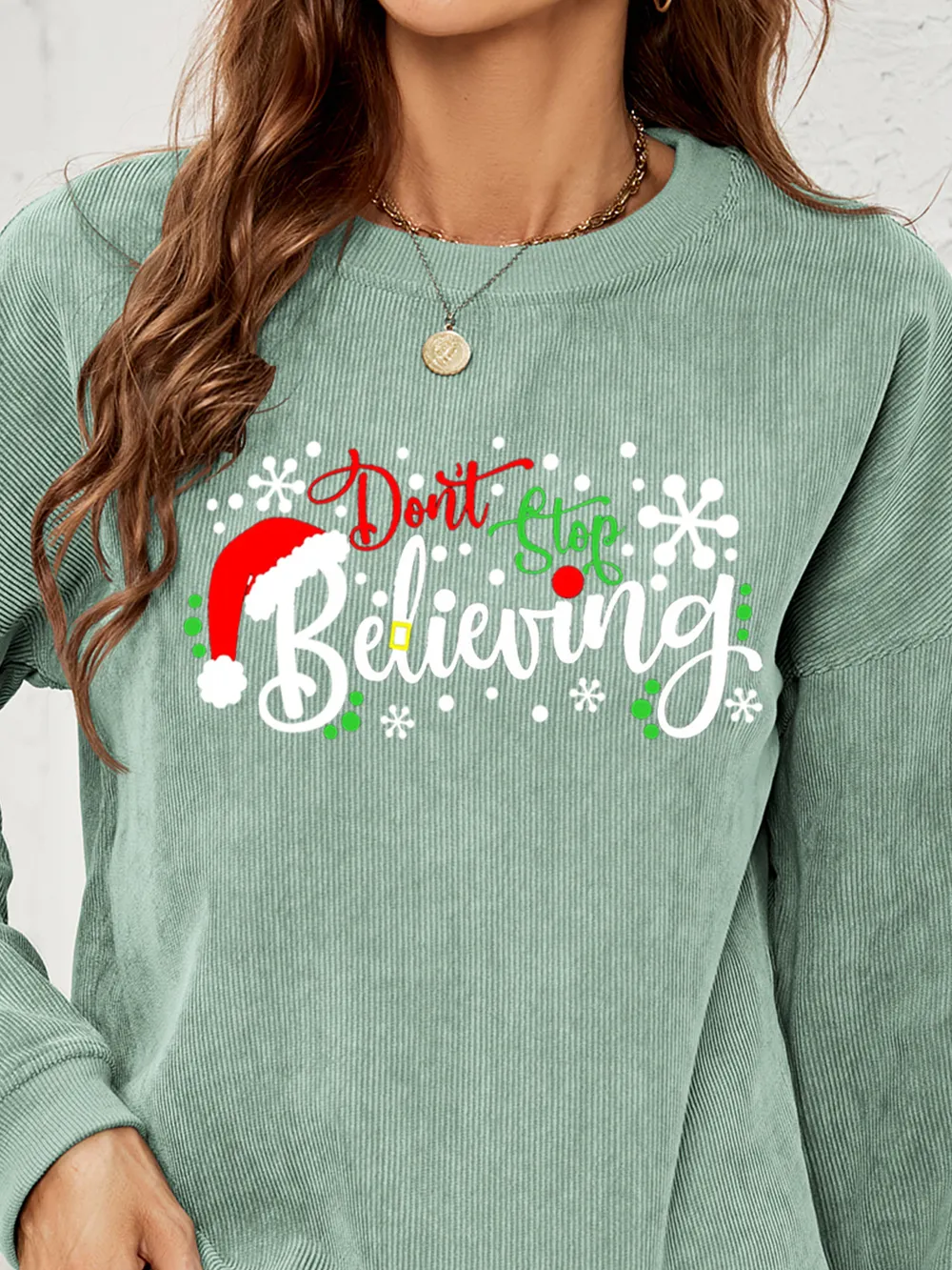 DON'T STOP BELIEVING Graphic Sweatshirt, image 4