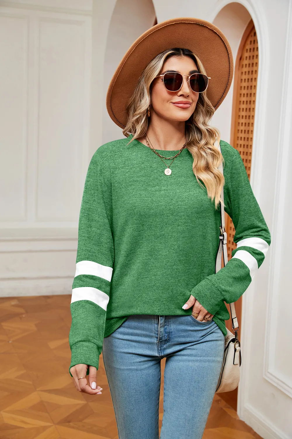 Round Neck Long Sleeve Top, image 11