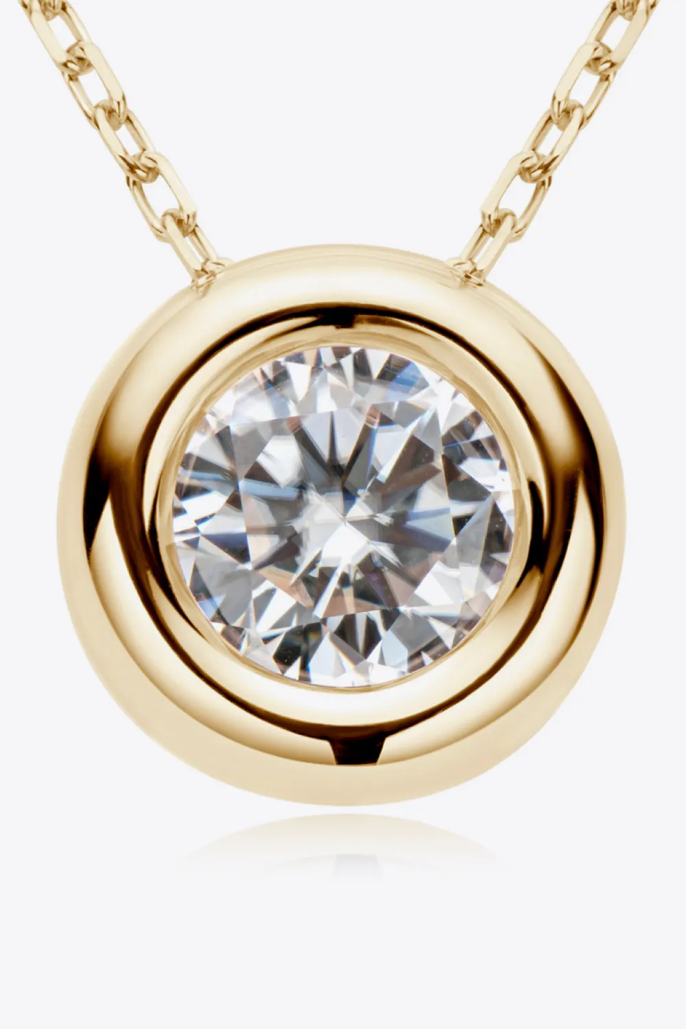 1 Carat Moissanite Pendant 925 Sterling Silver Necklace, image 6