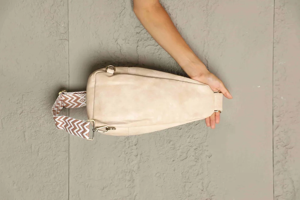 Take A Trip PU Leather Sling Bag, image 8