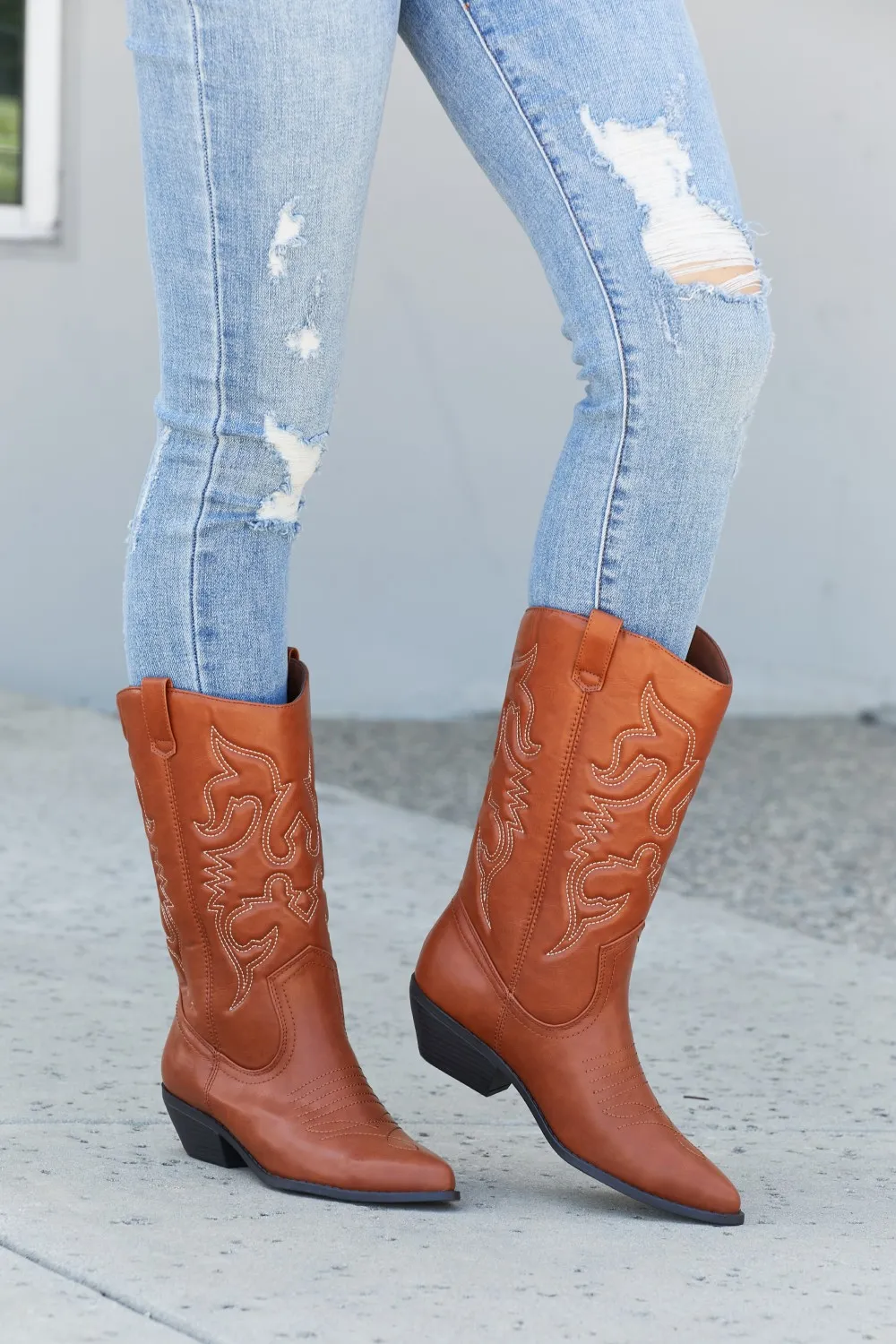 Countryside Lane Mid-Calf Embroidered Cowboy Boots, image 6