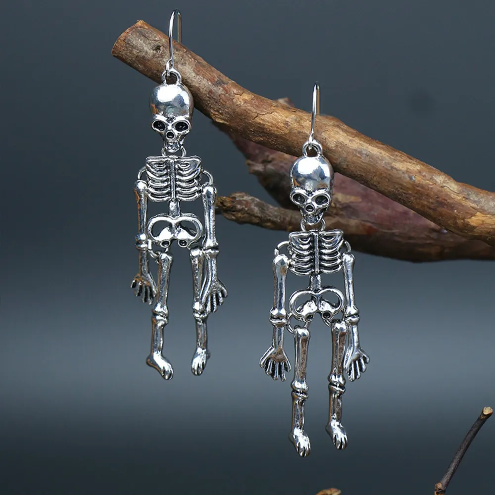 Skeleton Alloy Earrings, image 2