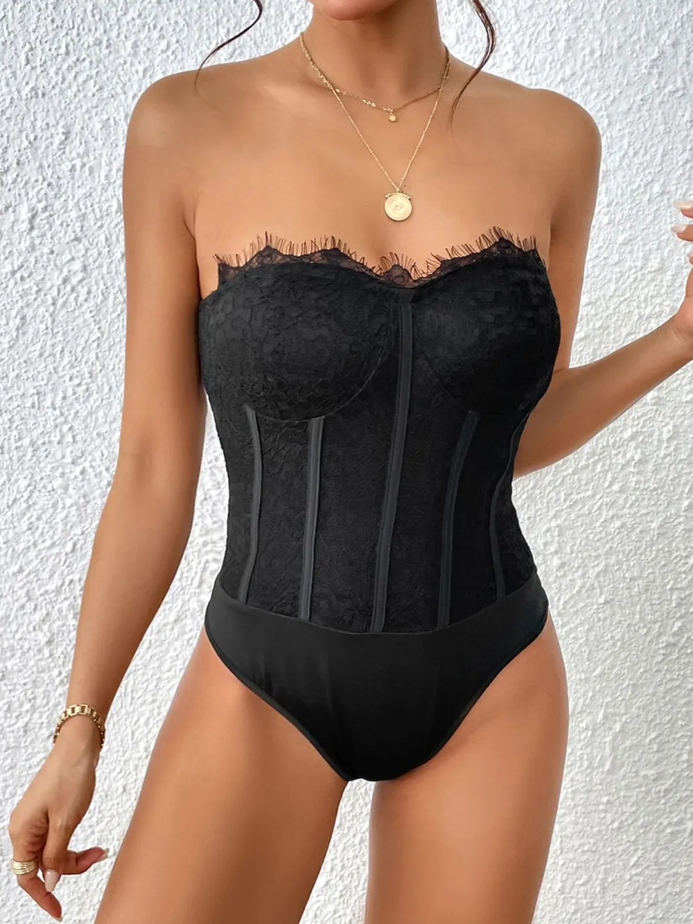 Strapless Sweetheart Neck Bodysuit, image 5