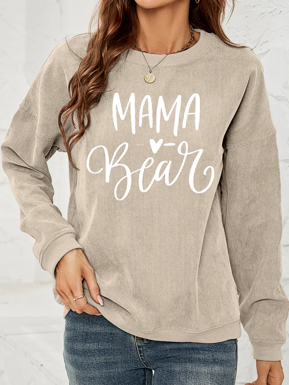 MAMA Graphic Round Neck Sweatshirt, image 9
