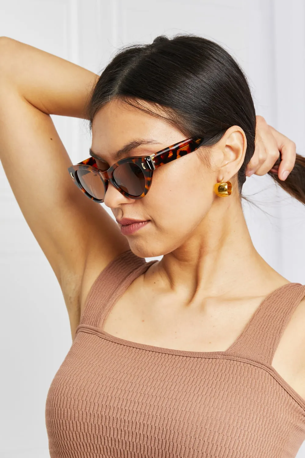 Tortoiseshell Acetate Frame Sunglasses, image 5