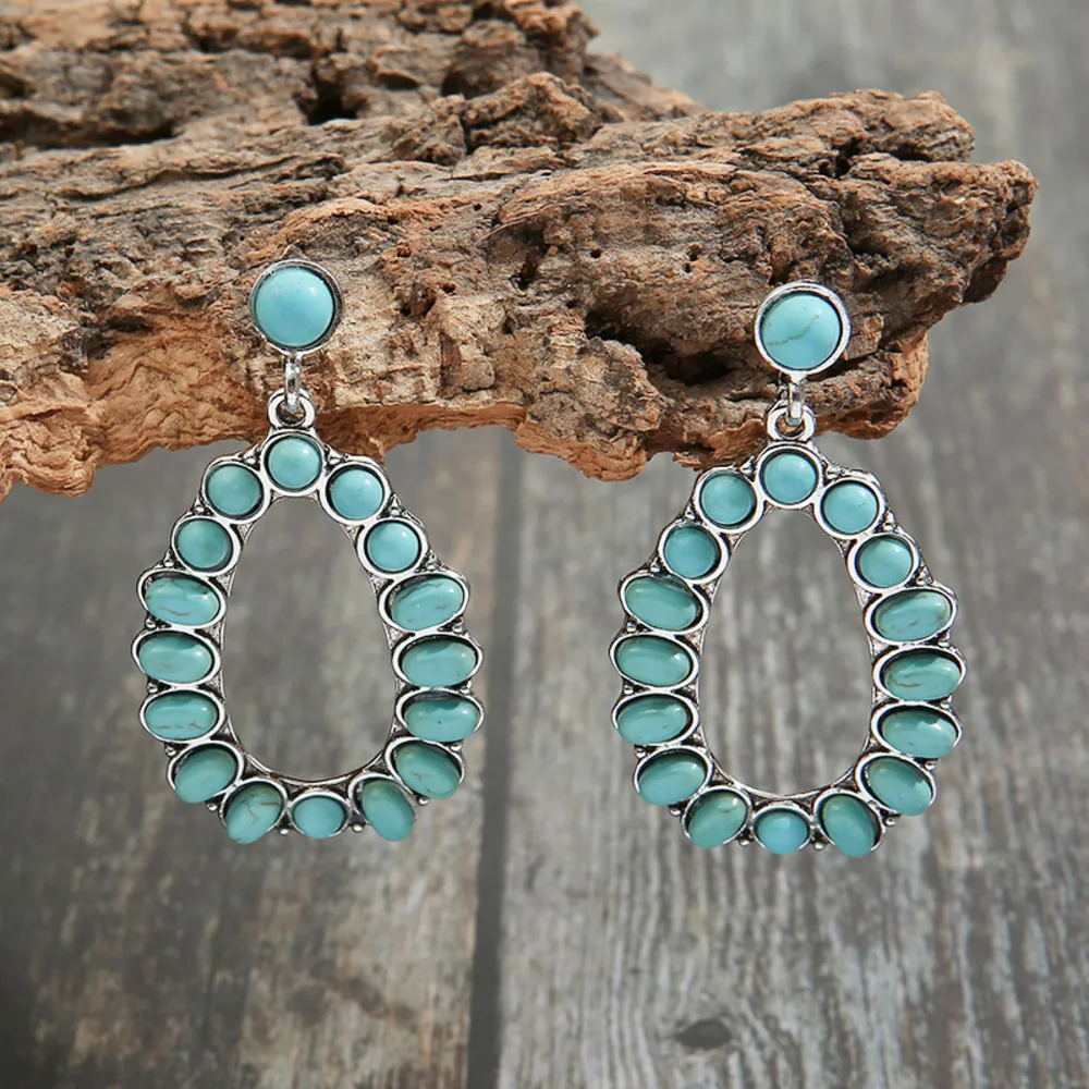 Artificial Turquoise Earrings, image 5
