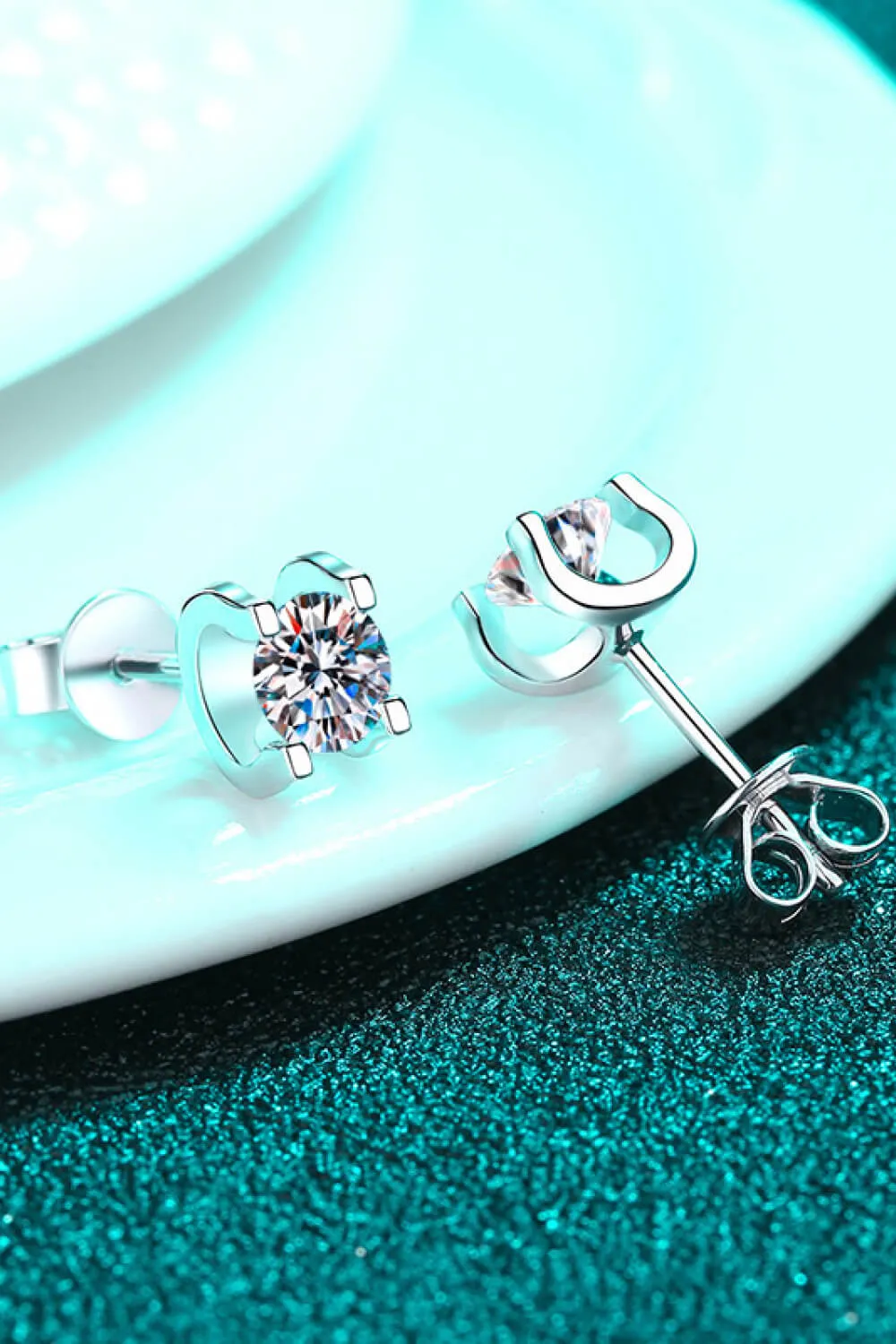 Limitless Love 1 Carat Moissanite Stud Earrings, image 4