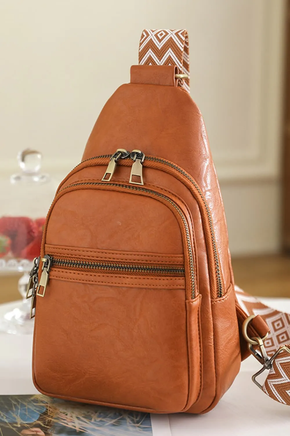 It's Your Time PU Leather Sling Bag, image 4