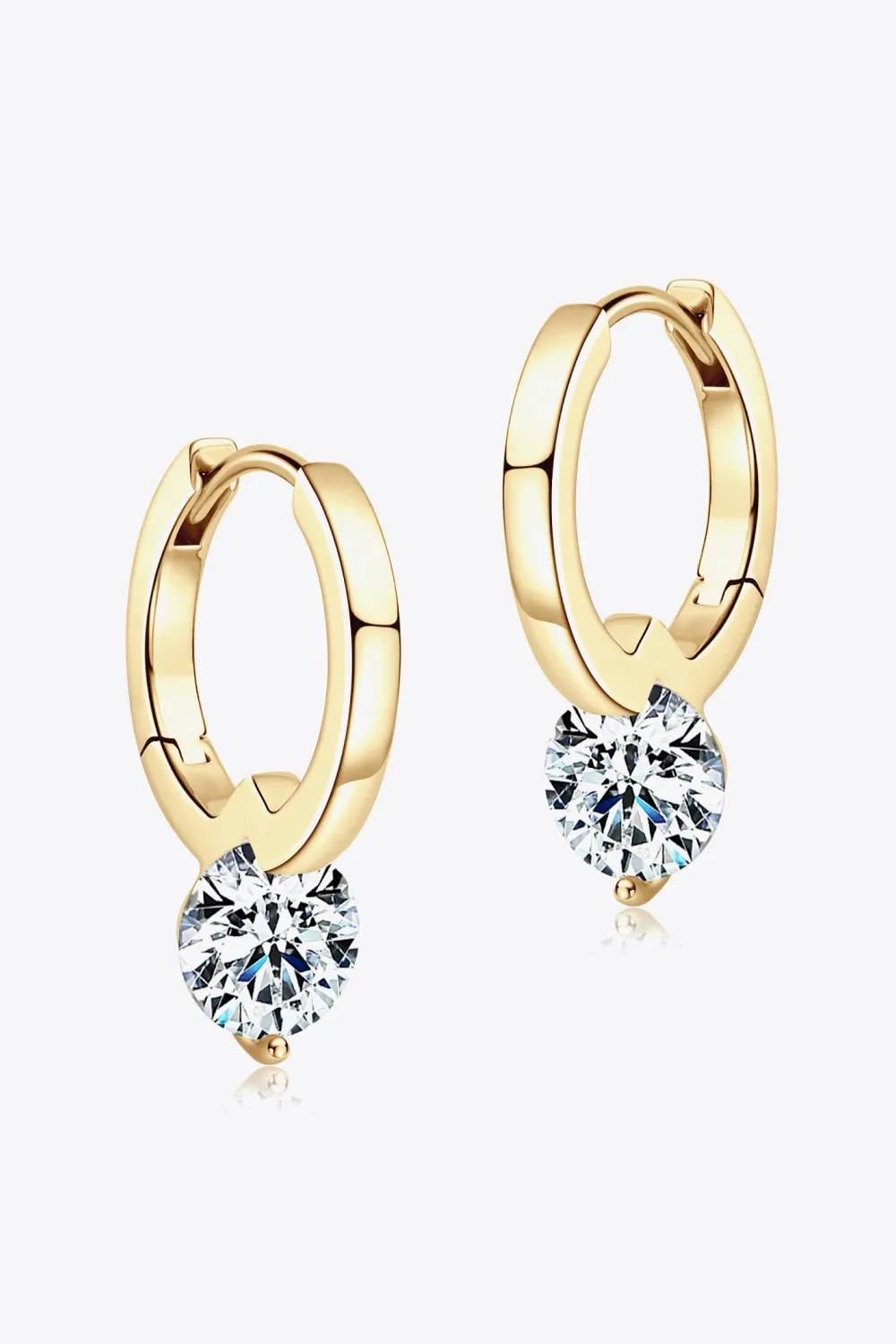 2 Carat Moissanite 925 Sterling Silver Drop Earrings, image 3