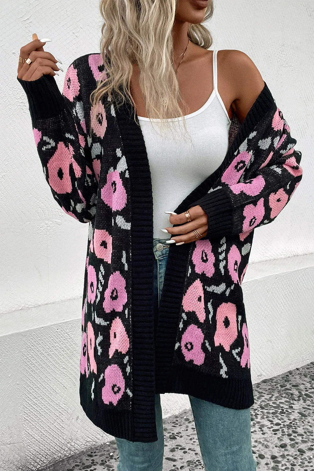 Open Front Longline Cardigan, image 2