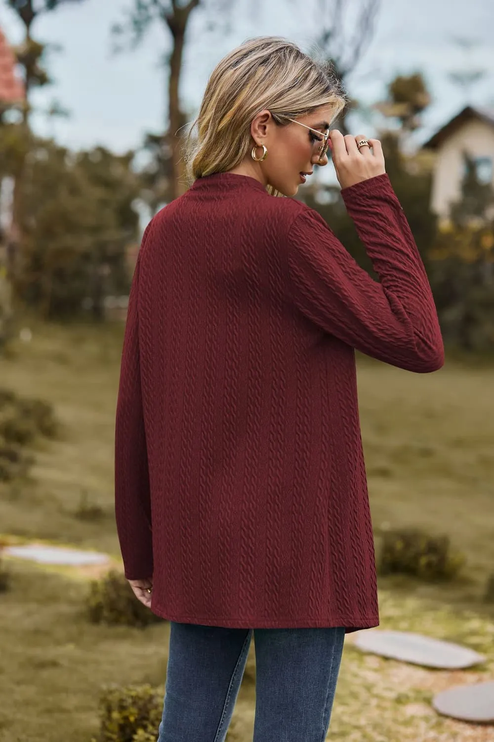 Open Front Long Sleeve Cardigan, image 9