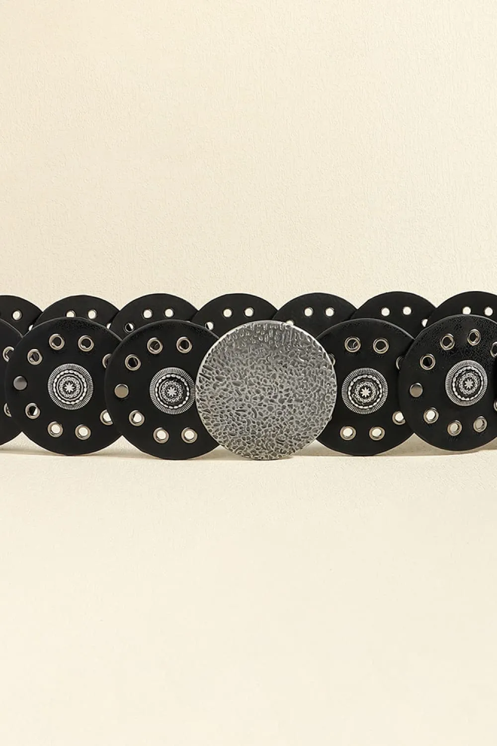 Round Shape PU Leather Belt, image 5