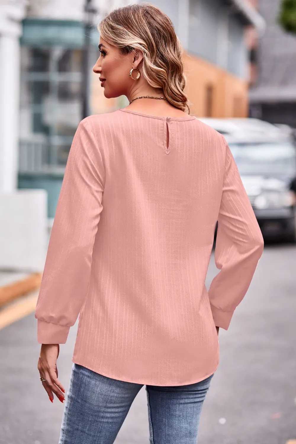 Round Neck Long Sleeve Tee, image 9