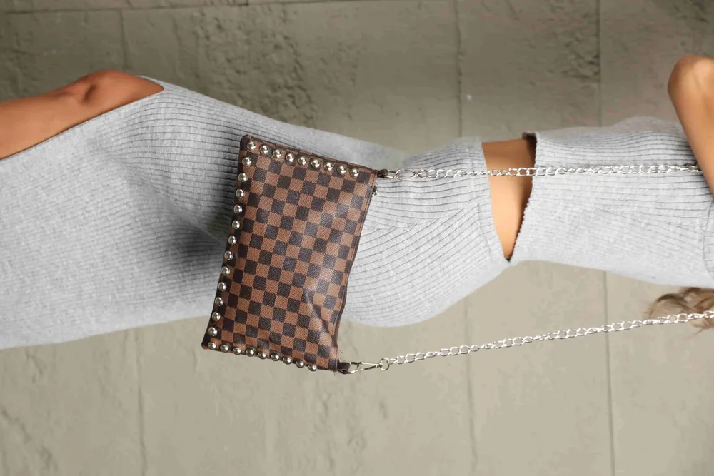 PU Leather Studded Shoulder Bag, image 6