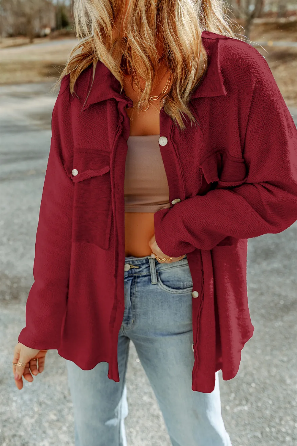 Button Down Long Sleeve Jacket, image 2