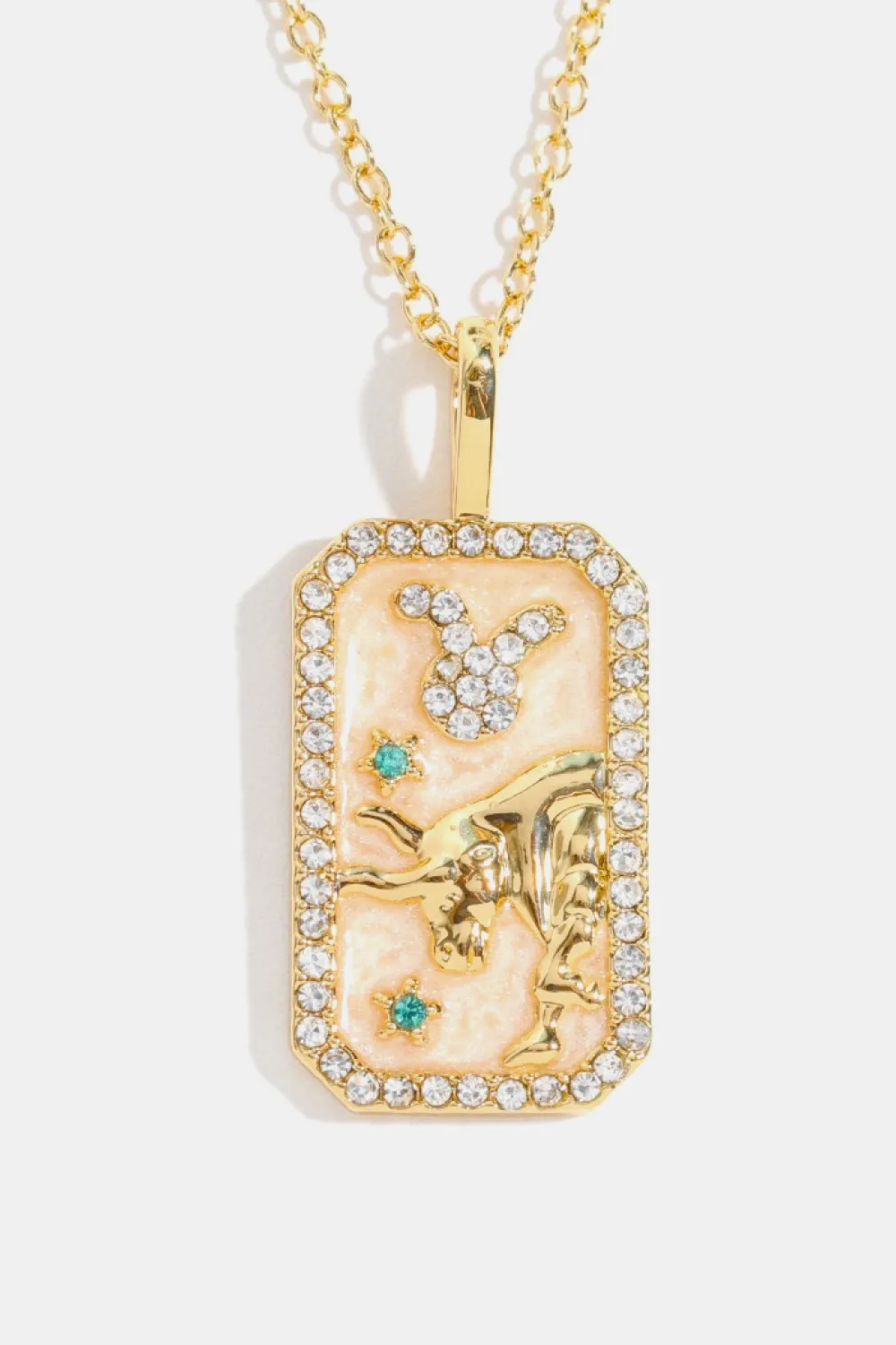 Rhinestone Constellation Pendant Copper Necklace, image 12