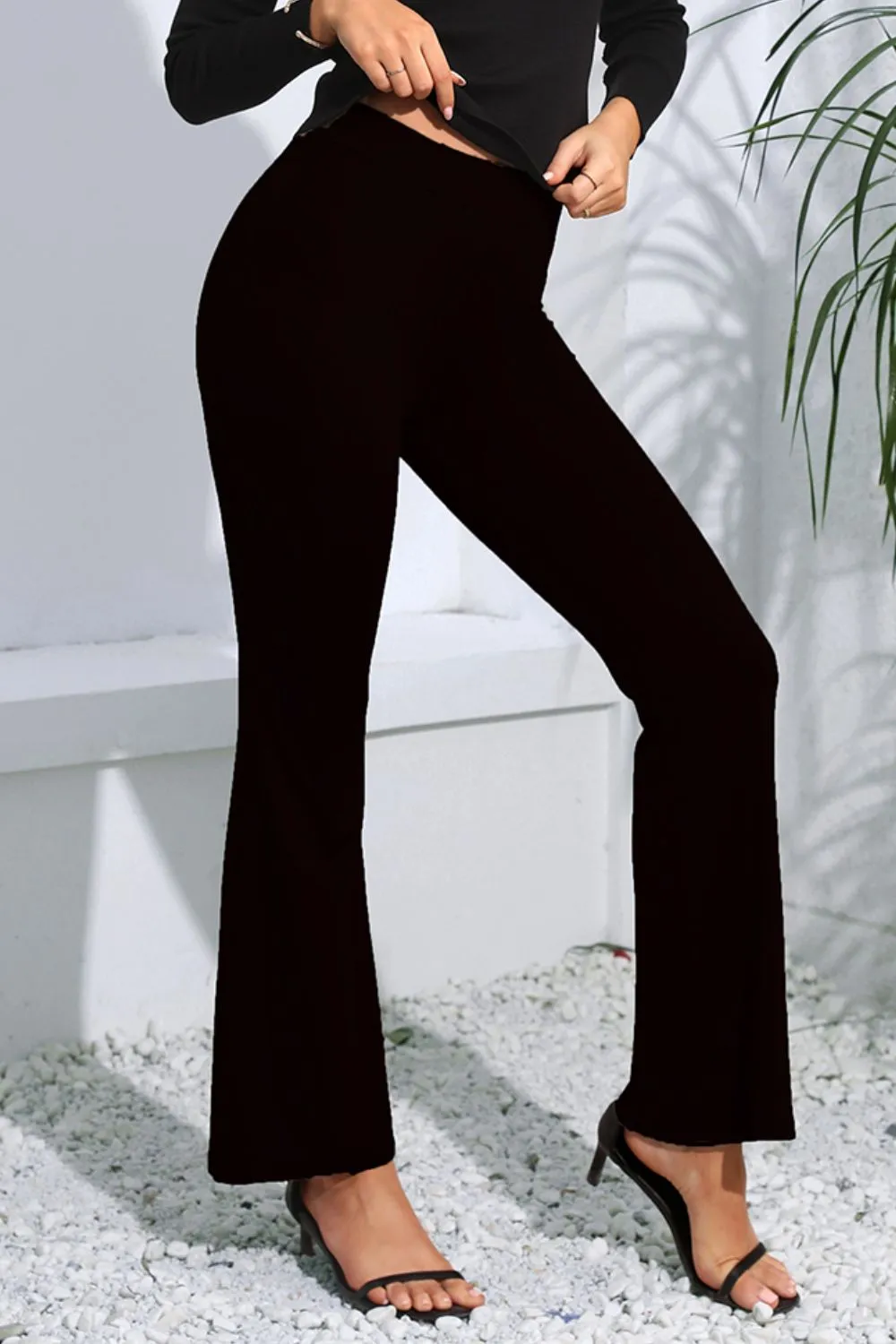 High Waist Long Flare Pants, image 6