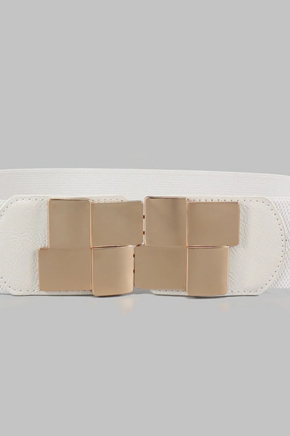 Geometric Buckle Elastic Wide Belt, image 7