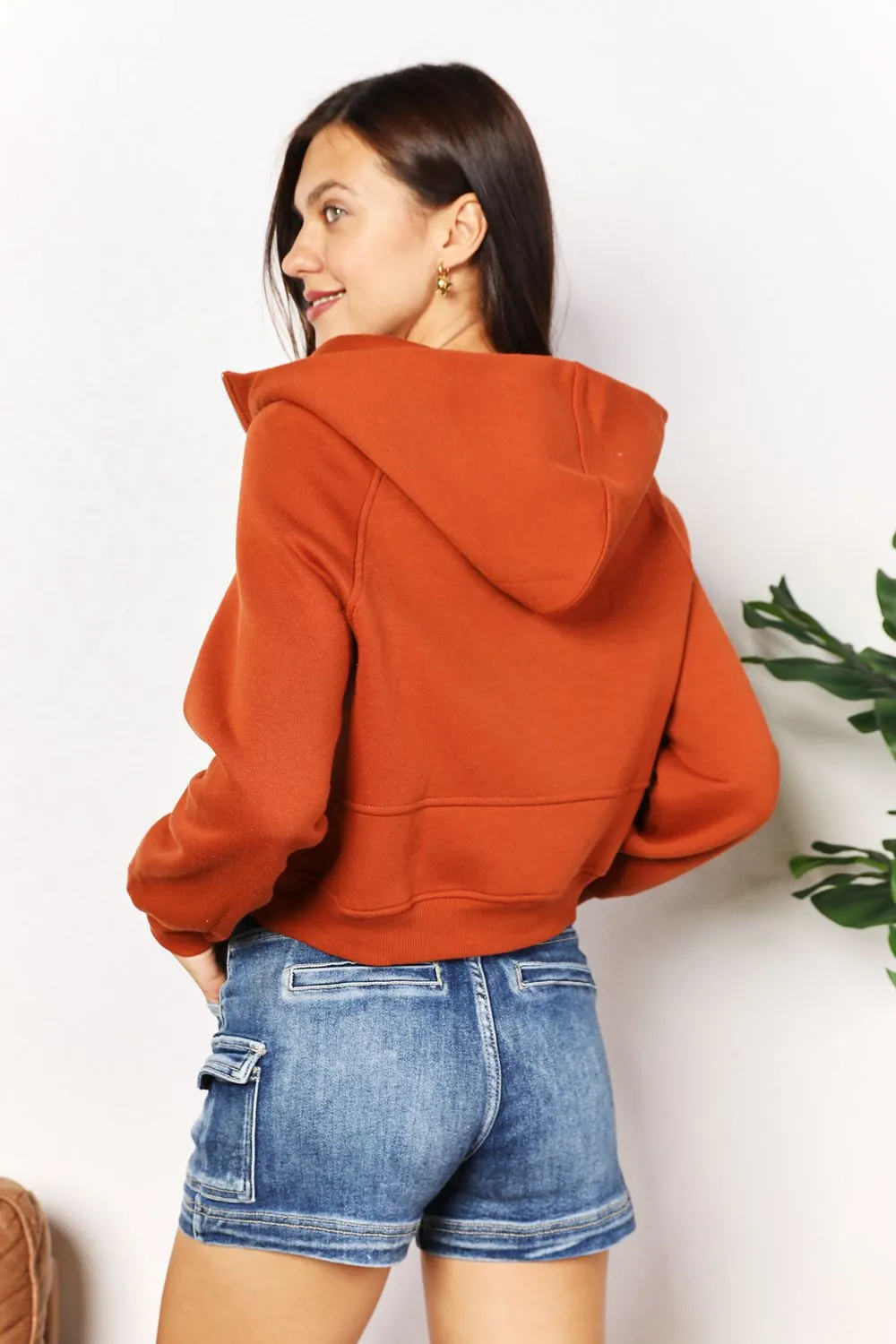 Half-Zip Long Sleeve Hoodie, image 3