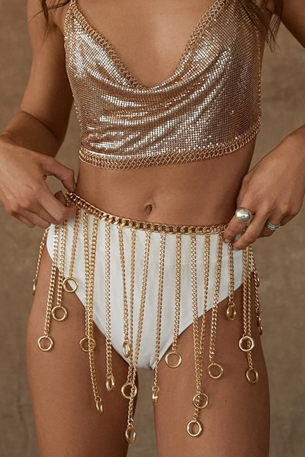 Fringe Chain Alloy Belt, image 8
