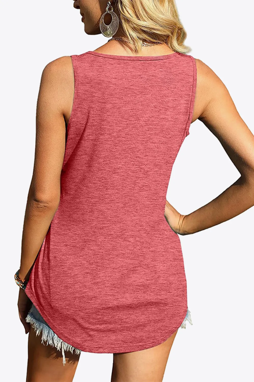 Curved Hem Square Neck Tank, image 28