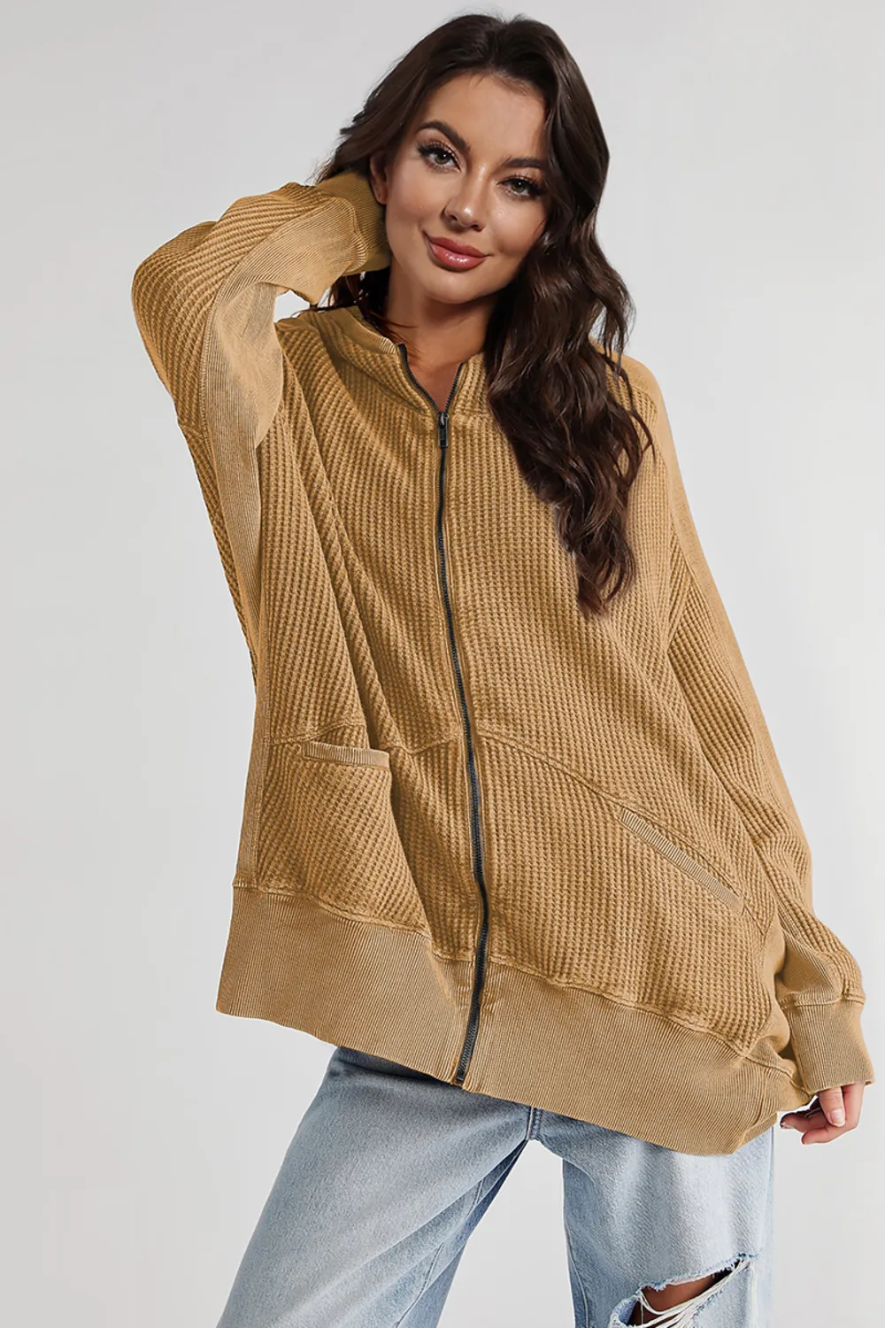 Zip-Up Long Sleeve Jacket, image 11
