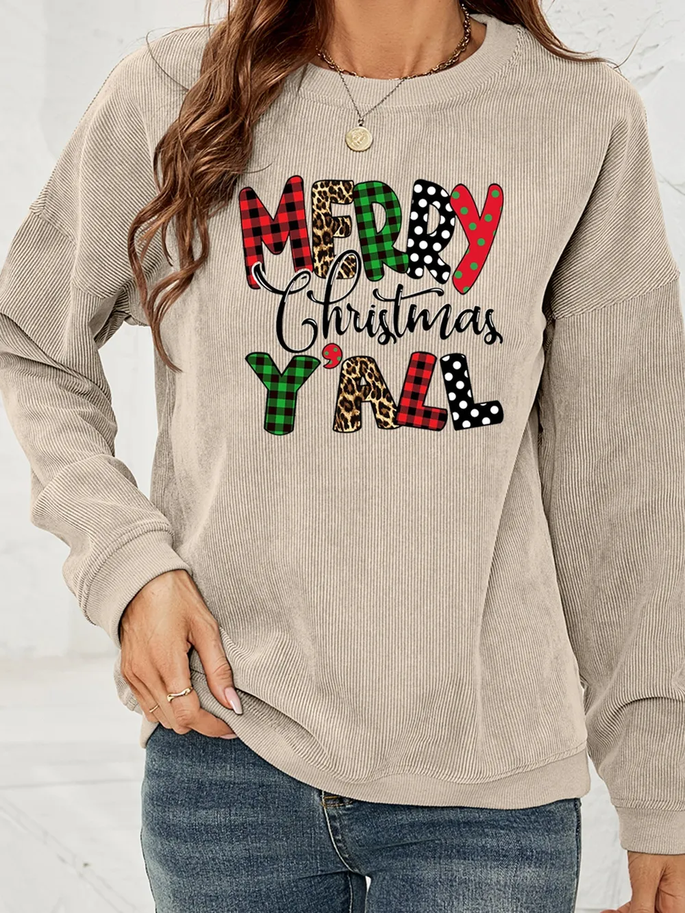 MERRY CHRISTMAS Y'ALL Graphic Sweatshirt, image 5