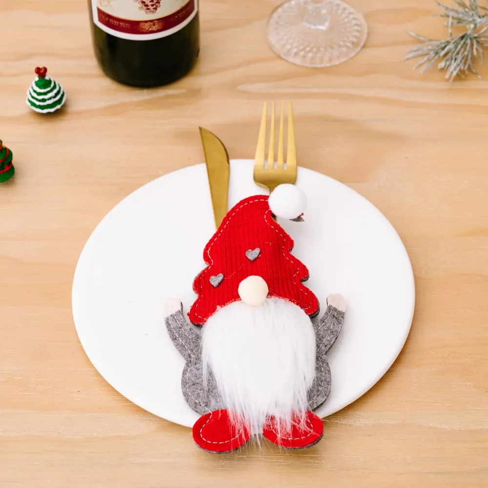 3-Piece Faceless Gnome Cutlery Holders, image 6