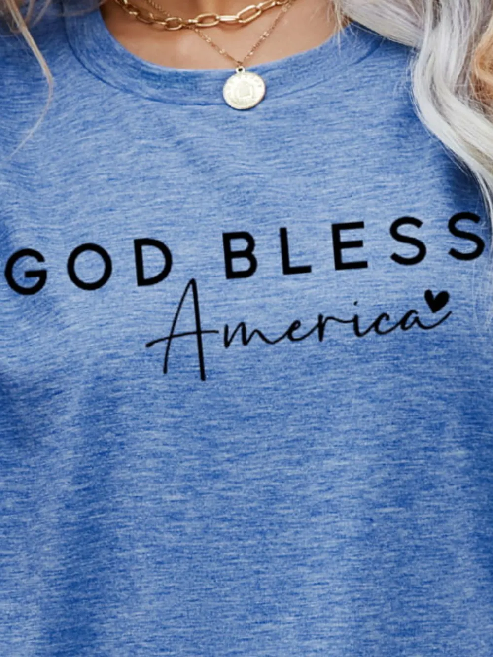 GOD BLESS AMERICA Graphic Short Sleeve Tee, image 9