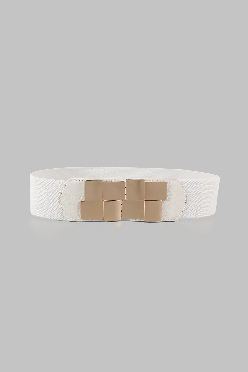 Geometric Buckle Elastic Wide Belt, image 8