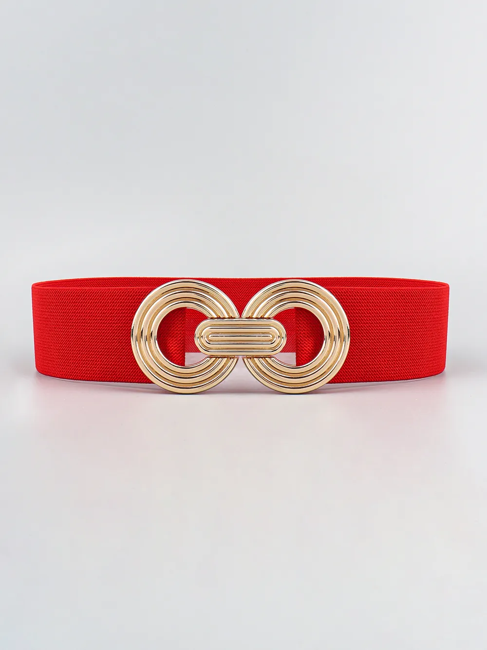 Geometric Buckle Elastic Wide Belt, image 11