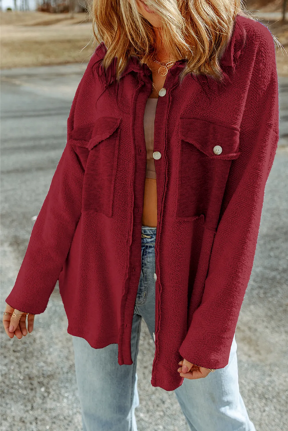 Button Down Long Sleeve Jacket, image 4