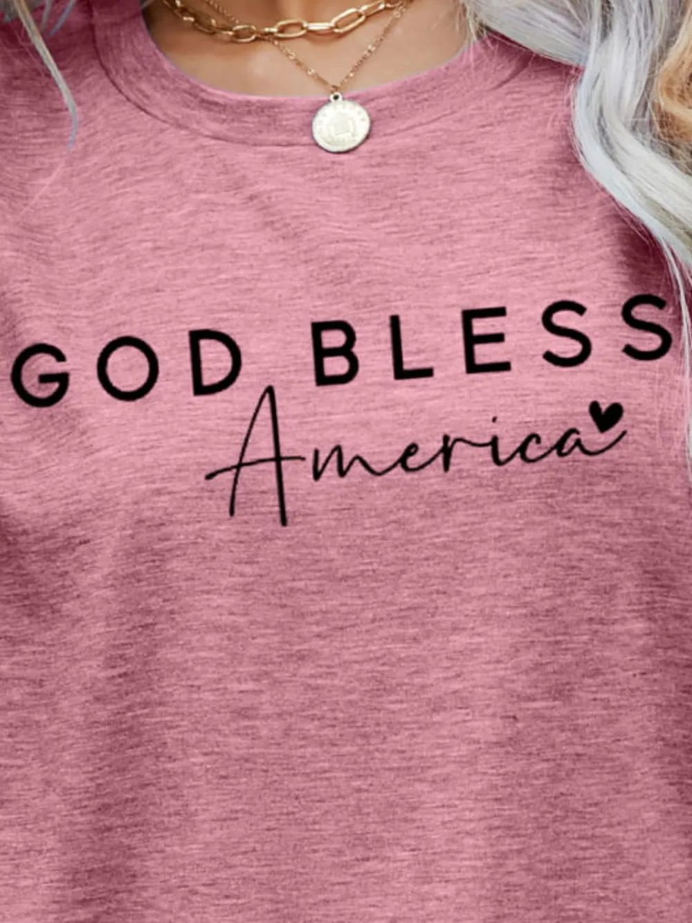 GOD BLESS AMERICA Graphic Short Sleeve Tee, image 10