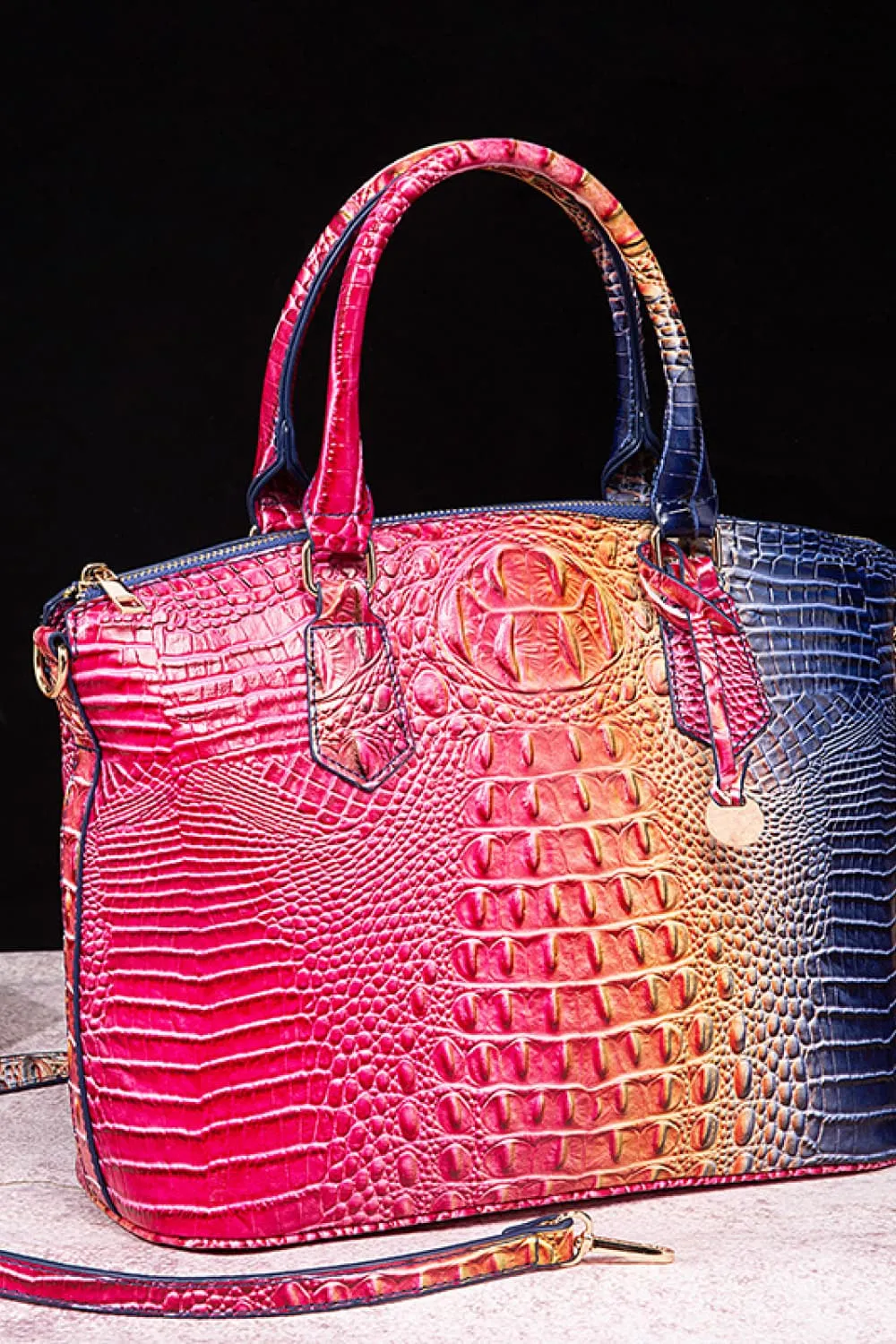 Gradient PU Leather Handbag, image 8