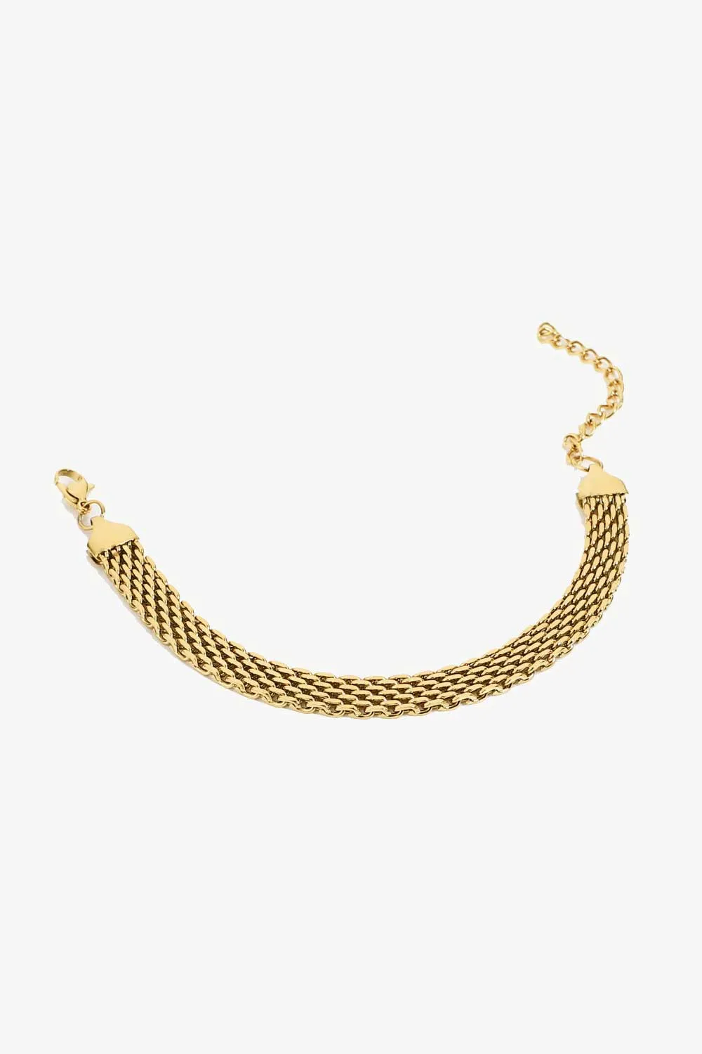 18K Gold-Plated Wide Chain Bracelet, image 6