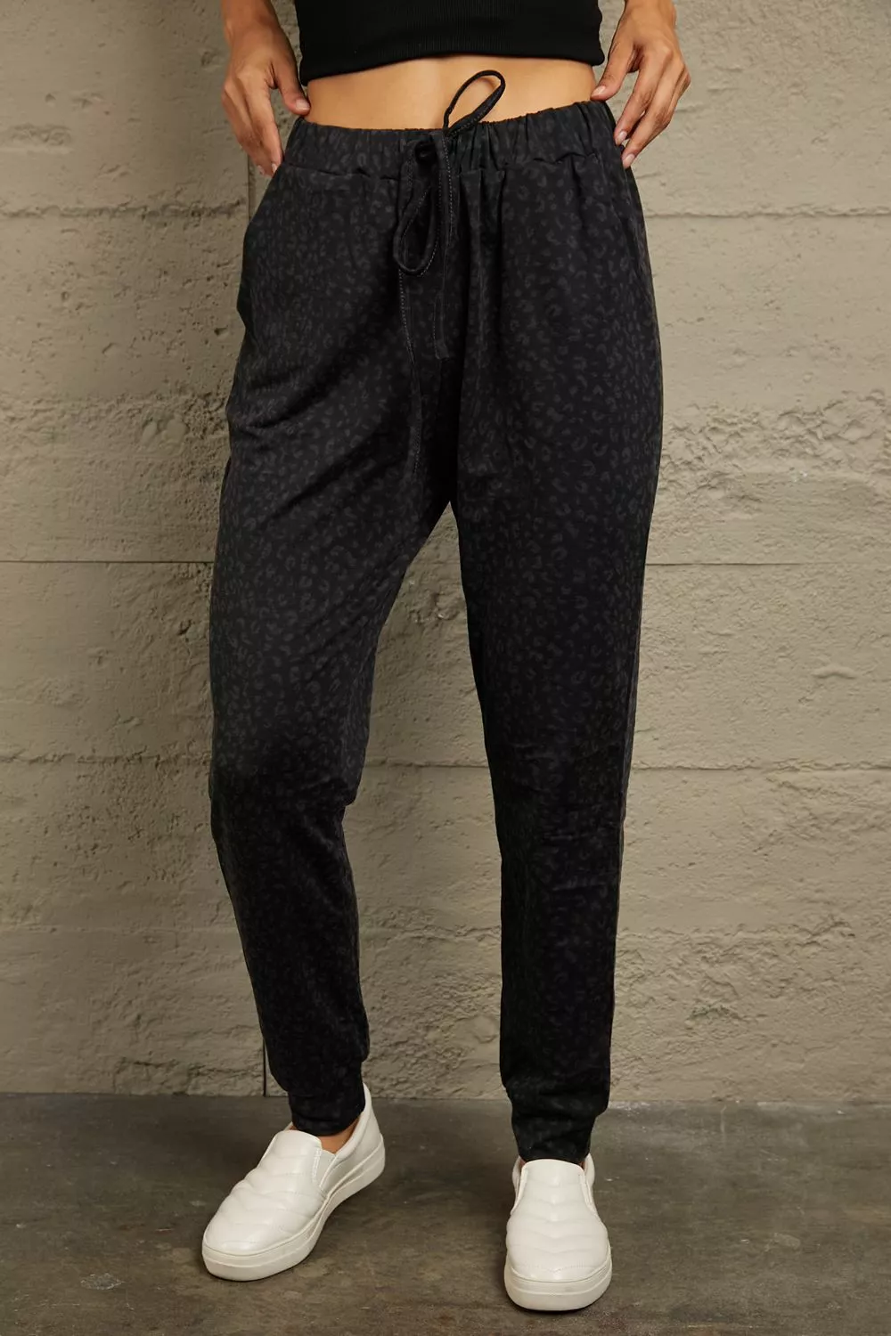 Leopard Print Joggers with Pockets, image 11