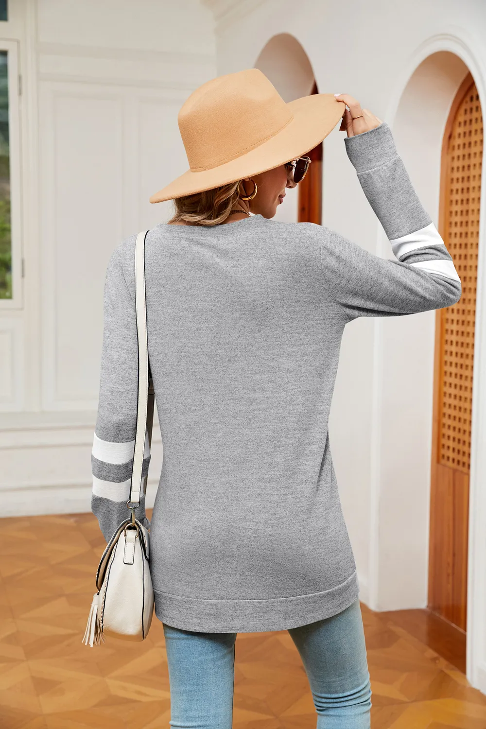 Round Neck Long Sleeve Top, image 15