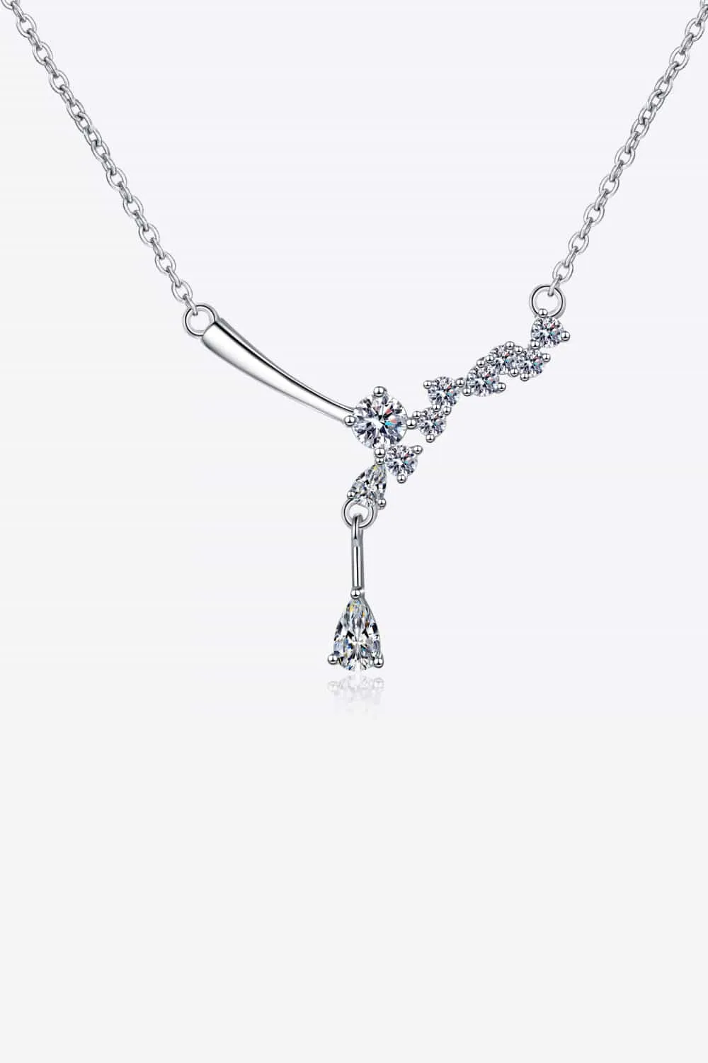 1 Carat Moissanite 925 Sterling Silver Necklace, image 4