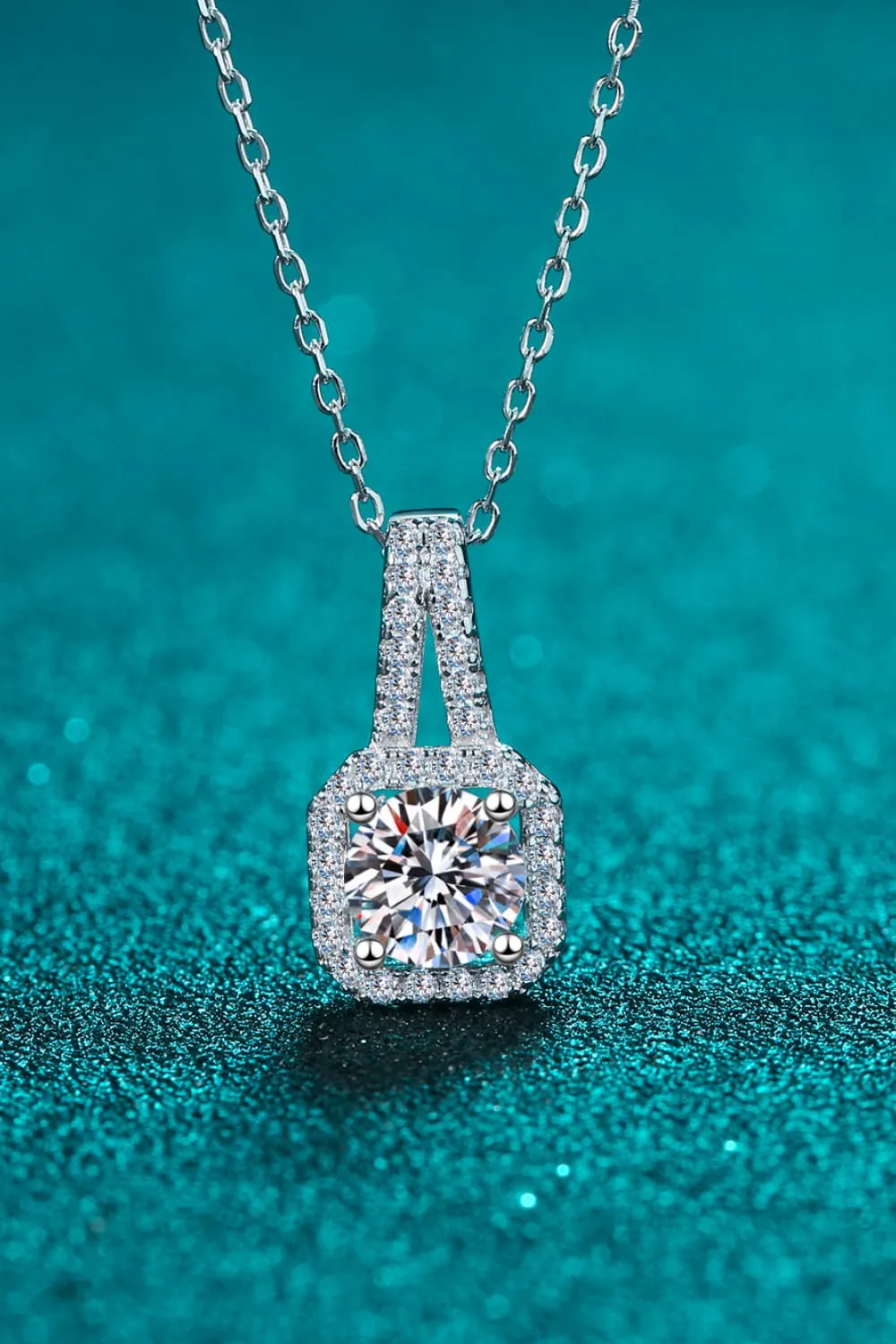 Moissanite 925 Sterling Silver Necklace, image 2