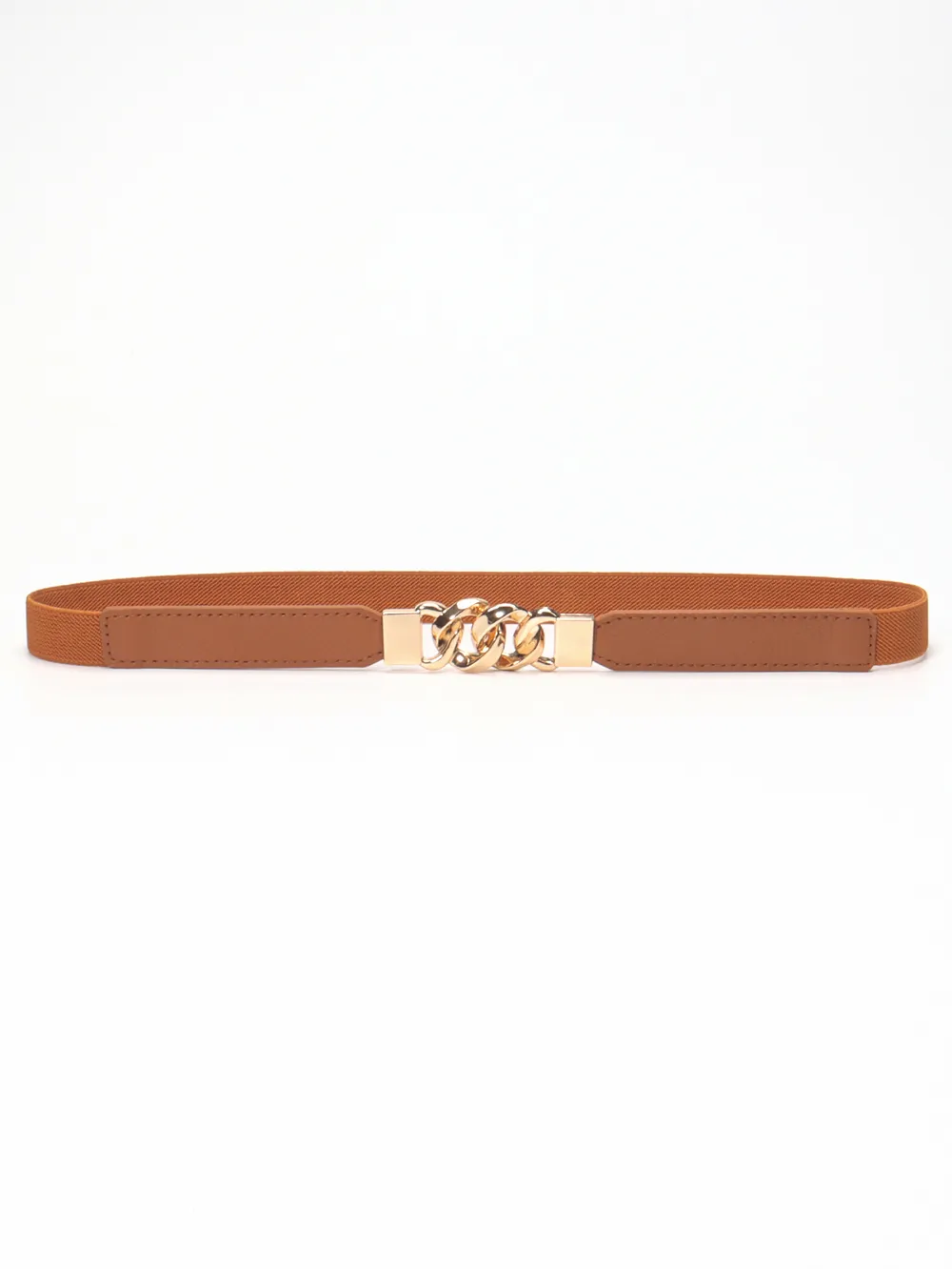 Zinc Alloy Buckle Elastic PU Belt, image 30
