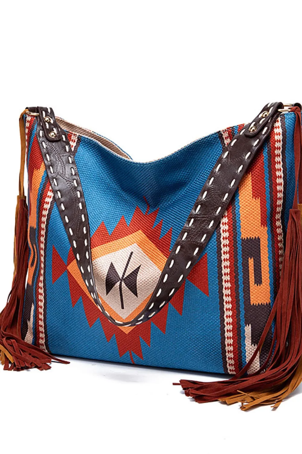 Geometric Canvas Tote Bag, image 5