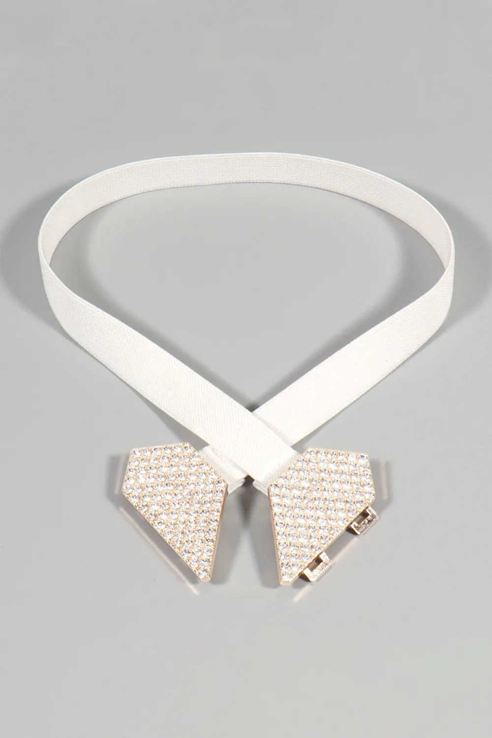 Rhinestone Heart Buckle Elastic Belt, image 6